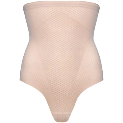 Esotiq Shapy - Corrigerende string - Hoge taille - Naadloos - Beige - Maat S