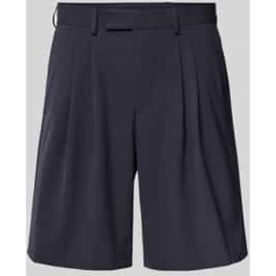 Relaxed fit korte broek met bandplooien, model 'LIAM'