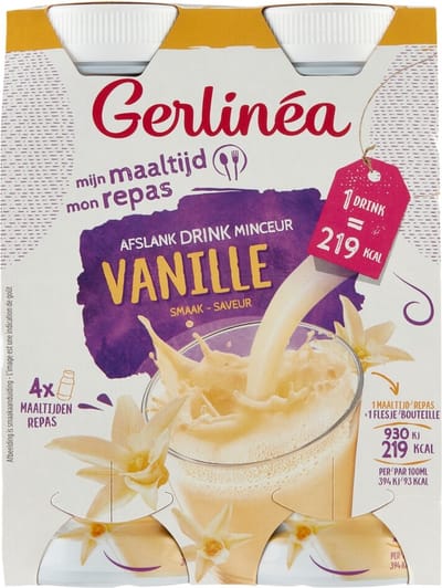 Gerlinea Mijn Maaltijd Afslank Drink Vanille - 6 x 4 x 236 ml - Voordeelverpakking
