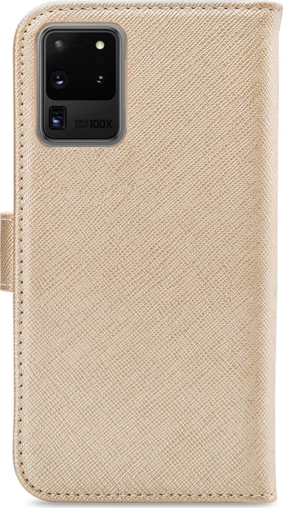 My Style Telefoonhoesje geschikt voor Samsung Galaxy S20 Ultra Hoesje | My Style Flex Wallet Bookcase Portemonnee | Pasjeshouder voor 3 Pasjes | Telefoonhoesje voor Pinpas / OV Kaart / Rijbewijs - Goud