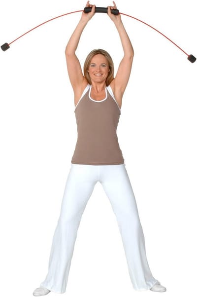 Trainingsbalk - Swingstok - Diepe Spieren Trainen - Inclusief DVD - 150 cm - Rood