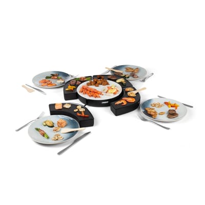 Princess Dinner4All Circle 103070 - Gourmetstel - Grill & Bakplaat - 4 Personen - Extra lang 2 meter snoer