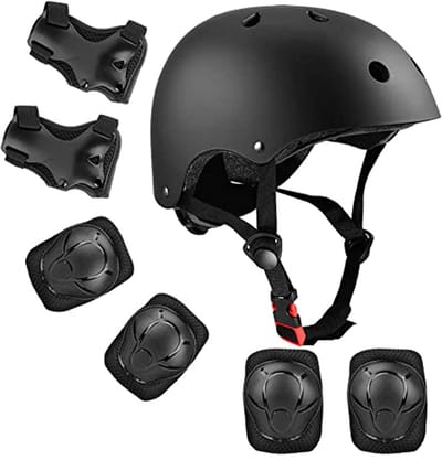 Kinderbeschermingsset voor Fietsen en Skaten - 7-Pieces Veiligheidsuitrusting