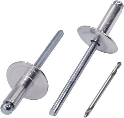 Grote Flens Aluminium Blindklinknagels 4.8 x 14 mm met Stalen Doorn - 30 Stuks