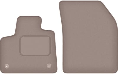 Wielganizator WLG-CARLUX Serie - Beigen Autotapijten - Voor Peugeot 5008 II GT line - Voor 5-persoons - Beschermend en Duurzaam