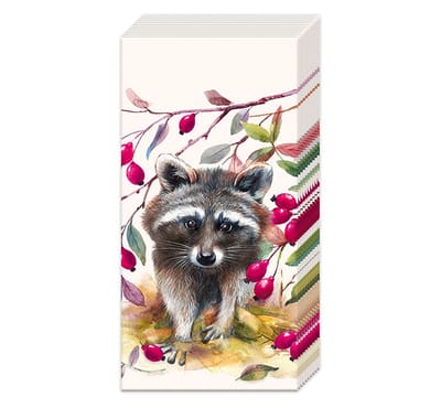 Zakdoeken Bandit cream - IHR - 21x21 cm