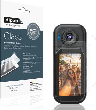 dipos – 2x Matte Pantserfolie geschikt voor TOSBARRFT H91 Lite | 9H Screenprotector