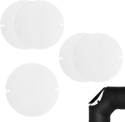 Dailygoods- Kachelpijpafdichting 5 stuks - Hittebestendige Afdichting - Diameter 155 mm - Op Maat te Snijden - Voor Schoorsteen - Duurzaam Materiaal - Haardafdichting