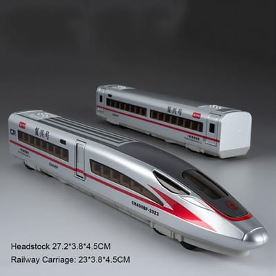 1:Modèle Réduit de Voiture de Train à Grande Vitesse Fuxing Échelle 1:60 Son Lumière Télécommande Électrique Simulation Modèles de Train Ornements Cadeaux