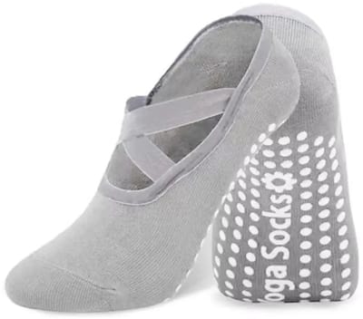 Actie4you® - Yoga sokken Antislip - Pilates sokken - yoga kleding - Dames – One Size – Grijs