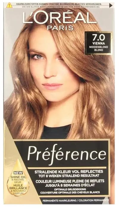 L'Oréal Paris Préférence Middenblond 7 - Permanente Haarkleuring