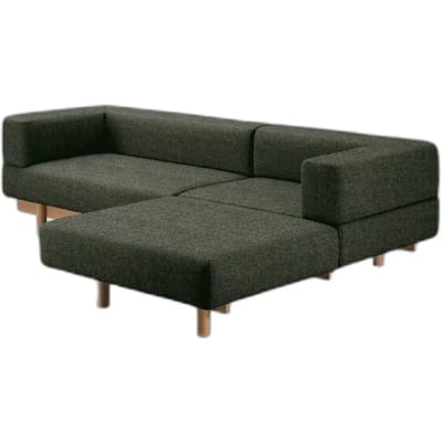 Bank met chaise longue aan de rechterkant Emko Alchemist