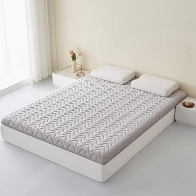 Opvouwbaar Matras - Draagbare Slaapmat - Comfortabele Slaap - Ademend Materiaal - 80x190x4cm - Grijs