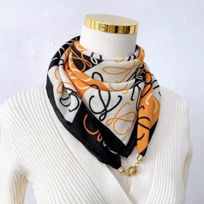 Magnetische sluiting doekjes - 70cm - katoen-linnen halsdoekjes - comfortabele nekwarmer - elegant en veelzijdig te combineren - ook te gebruiken als blouse, sjaal of decoratieve accessoire -Katoen Handdoek - Roy Bloemen