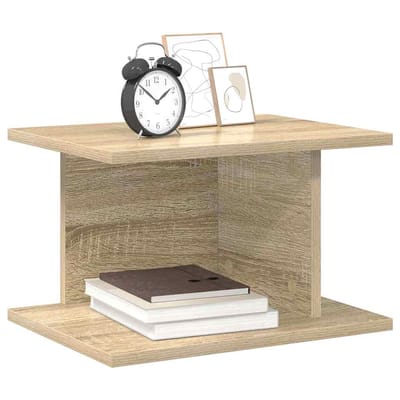 vidaXL - Nachtkastje - Sonoma - Eik - 40 - x - 30 - x - 25 - cm - Bewerkt - hout
