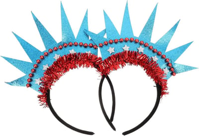 Hoofdband met Kroon van de Vrijheid - Kostuumaccessoire voor Feestdagen, Halloween en Verjaardagen, Perfect voor Cosplay en Themafeesten