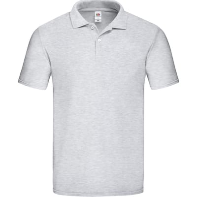 Fruit of the Loom Heren Original Heather Poloshirt (Grijs)
