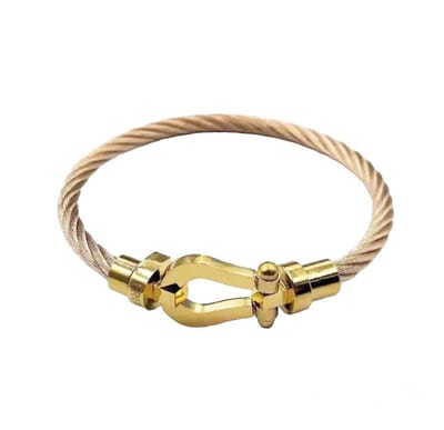 Luxe Armband-Draad Rose & Goud - Elegante Armband - Luxe Armband - RVS