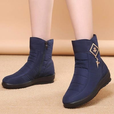 Warme Dames Enkellaarsjes Waterdichte Dames Sneeuwlaarzen Schoenen met Korte Pluche Winterlaarzen Dames Korte Laars Schoen Vrouwelijk Winter Schoenen 39