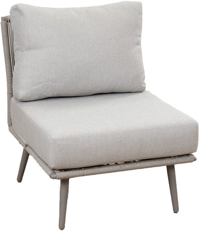 Midden element Alezio | Beige/Camel | Aluminium & Rope