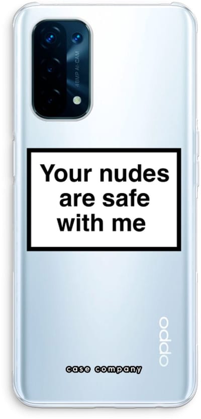 Case Company® - Hoesje geschikt voor Oppo A74 5G hoesje - Safe with me - Soft Cover Telefoonhoesje - Bescherming aan alle Kanten en Schermrand