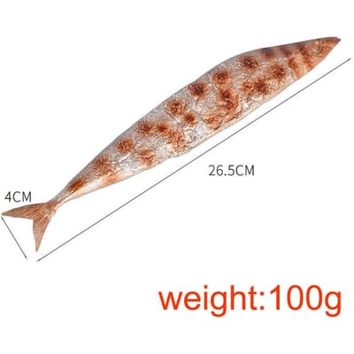 Nepvis Gesimuleerd Herfst Zwaardvis Prop Ornament Gesimuleerd Gezouten Vis Model Po Props Ins Voedselmodel 26.5CM