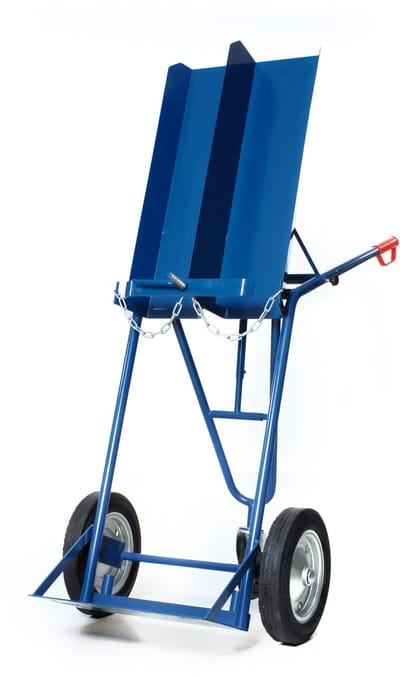 FRAMI gasflessenwagen voor 2x 40/50 liter flessen met steunwiel op luchtbandwielen