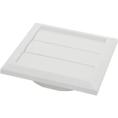 Sencys Overdrukrooster Lamel Ø100/125mm Kunststof Wit