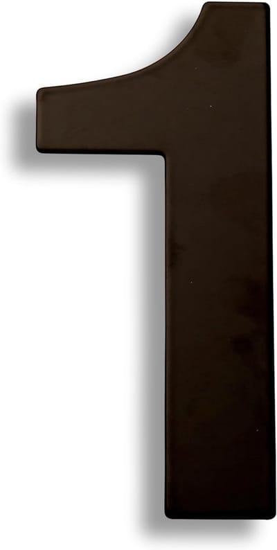 Huisnummer - Adresbord Metaal - Huis Identificatie - Roestvrij Staal 304 - 30cm Hoog - Zwart