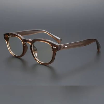 computerbril.shop® Jaren 30' Vintage Computerbril - Bruin - Blauw Licht Filter Bril - Blue Light Glasses - Beeldschermbril - Anti blauw licht - Gaming Bril - Vermoeide ogen - Hoofdpijn - Bril computer/tv schermen - Unisex - Zonder sterkte