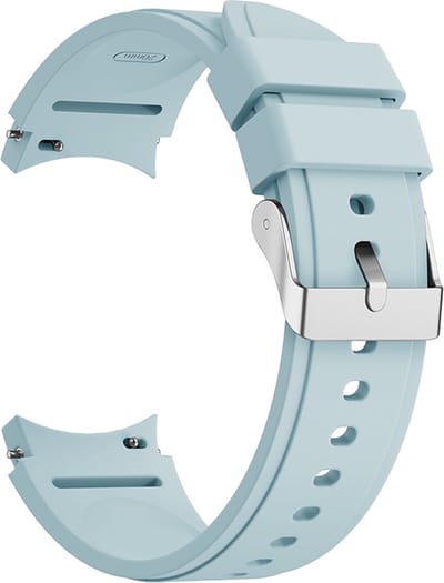Siliconen bandje - geschikt voor Samsung Galaxy Watch 7 / Watch FE / Watch 6 / Watch 6 Classic / Watch 5 / Watch 5 Pro / Watch 4 / Watch 4 Classic - lichtblauw