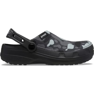 Crocs Classic Crafted Camo Textielmix Heren Zwarte Klompen