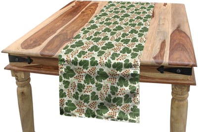 ABAKUHAUS Tafelloper – Wijngaardmotief – 40 x 225 cm – Polyester