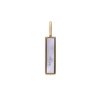 Lucardi Dames Stainless steel goldplated hanger voor dames - Hanger - Staal - Goudkleurig