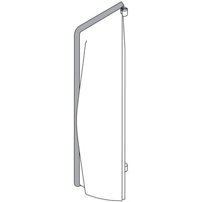 Hansgrohe replacement side cover for shower panel 25974880