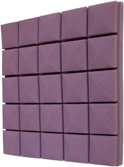 Akoestische Panelen - Schuim Tegels - Geluidsabsorptie Thuis - Brandpreventie Schuim - 10 Stuks 50x50cm - Zwart