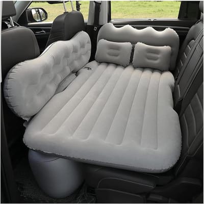 Auto Luchtbed - Opblaasbaar Matras - Comfortabel Slapen - Perfecte Pasvorm - 100 g - Grijs