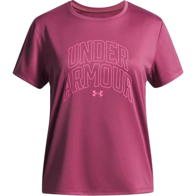 Under Armour Kinder Tech Varsity Prestaties T-shirt (Fuchsia)