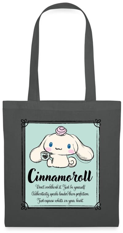 Cinnamoroll Don't Overthink It. Just Be Yourself Tas Van Stof Schoudertas