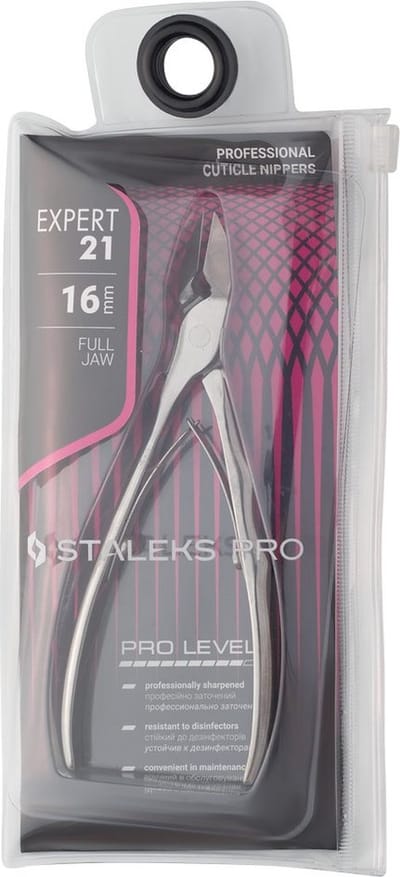 Staleks Pro Expert 21 - 16mm - Full Jaw - Cuticle Nippers