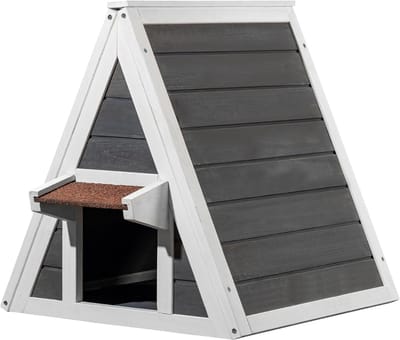 TIM®Kippenhok Met Ren - Kippenhok Kunststof - Kippenhok - Bruin - ‎42cm x 52cm x 43cm; 4.86 kg