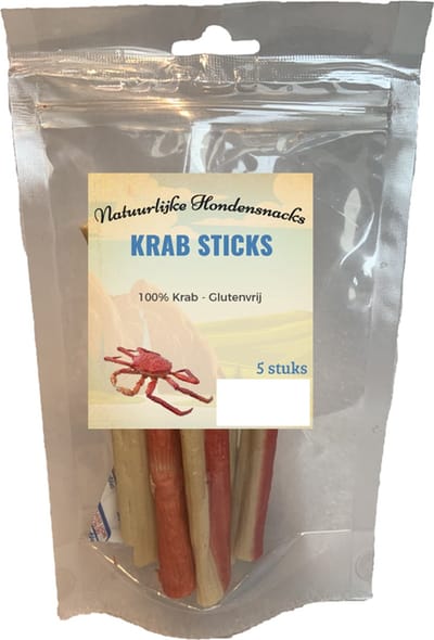 Krab sticks 100% Krab Glutenvrij 300Gram