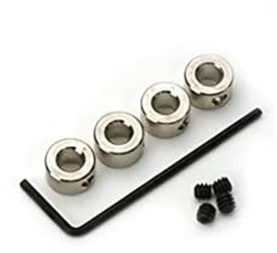 Plated Brass Dura-Collars 4.7mm - 12 Stuks
