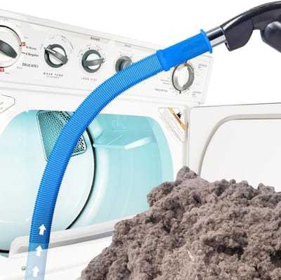 Droger Vent Reiniger - Pluis Verwijderaar - Efficiënte Reiniging - Universele Connector - 31.5 Inch Slang - Blauw