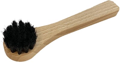 Insmeerborstel (ronde kop) 17 cm (voor schoencrème en schoenpoets) - Zwart
