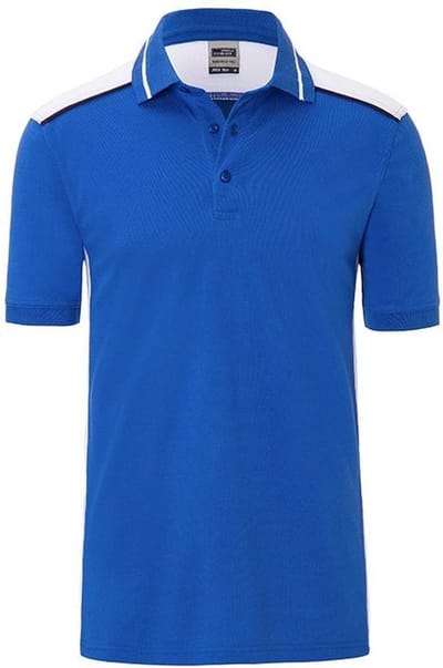 James and Nicholson Heren Werkkleding niveau 2 Polo (Koningsblauw/Wit)