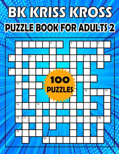 Kriss Kross Puzzelboek voor Volwassenen: 100 Grote Letter Puzzels voor Uren Plezier