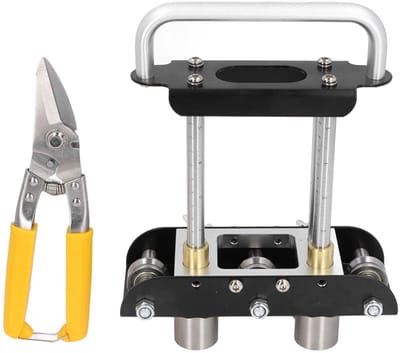 Dailygoods- Buiggereedschap Metalen Rolbuiger - Buighoek 0-90° - Randroller Tool - Voor Bochten 13 Tot 130 Mm - Geschikt Voor Staal/Aluminium/Koper - Veilig Klemmen