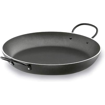 Ronde robuuste aluminium koekenpan met antiaanbaklaag Lacor Magma 32 cm