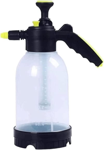 Gieter met Druksysteem - Spuitfles Tuin - Planten Water Geven - Metalen Trekstang - 2L 14.5x24x34cm - Groen